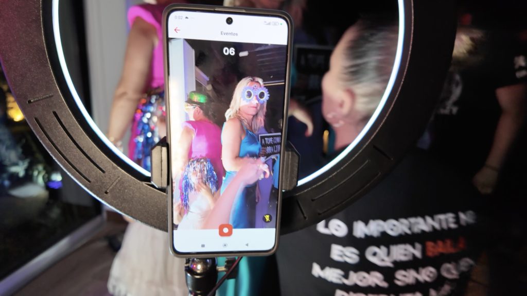 Plataforma de vídeo 360 de Son Eventos durante una celebración